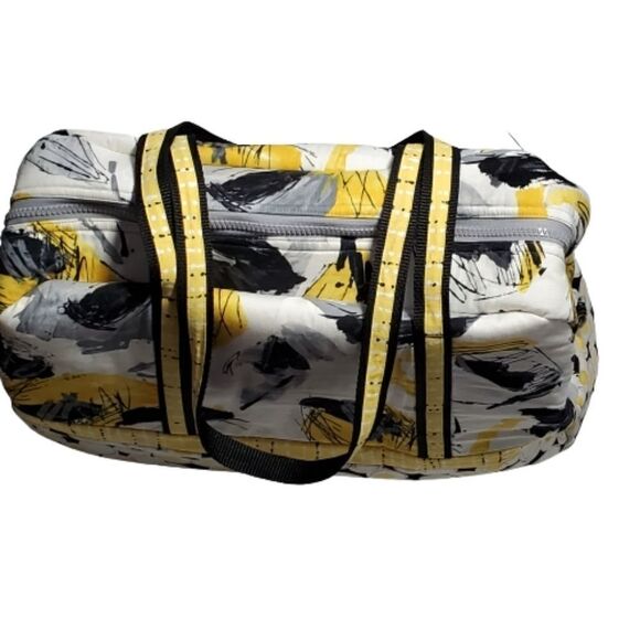 Padded Multi Colored Large Fabric Tote - Picture 1 of 9
